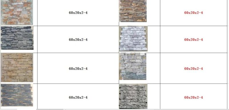 Cheap Chinese Rusty Slate Cultural Stone Natural Wall Cladding Panel