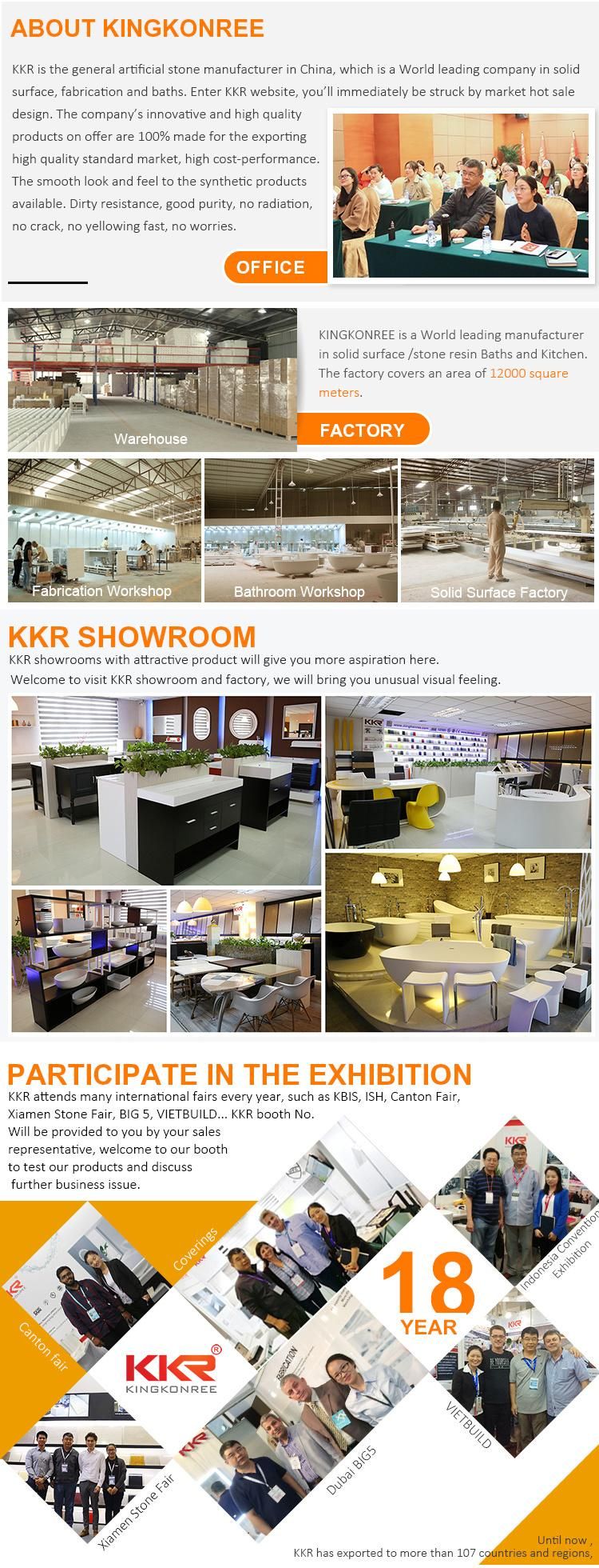 Kingkonree Artificial Quartz Stone Kitchen Countertop for Project