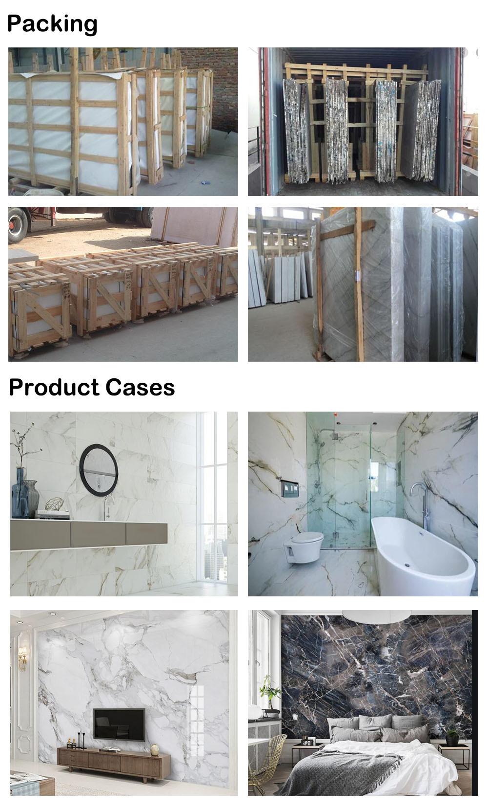 Blue Sky White Jade Polished Marble Slab for Countertop/Worktop/Floor/Flooring/Paving Stone/Stair Tread/Window Sill/Wall
