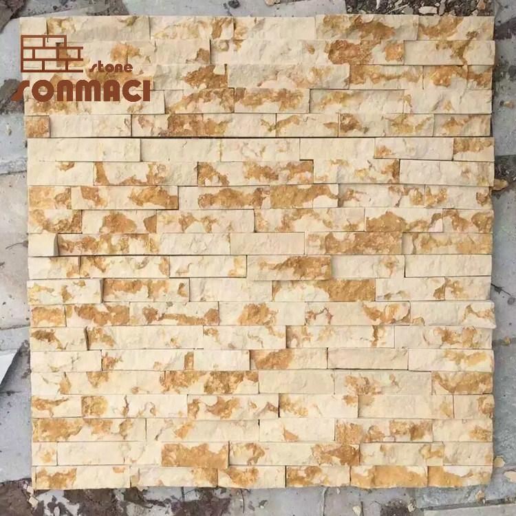 Golden Slate Thin Ledge Stone Cladding Panel