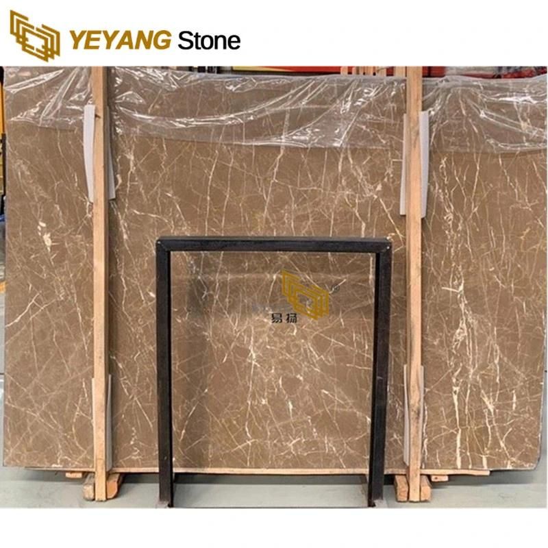 China Kozo Brown Marble Cut-to Size Slabs for Table/Bathroom/Countertops/Kitchen Top