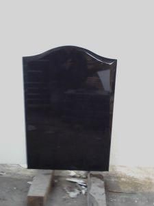 Shanxi Black Granite Tombstone for Memorial (DXGT37)