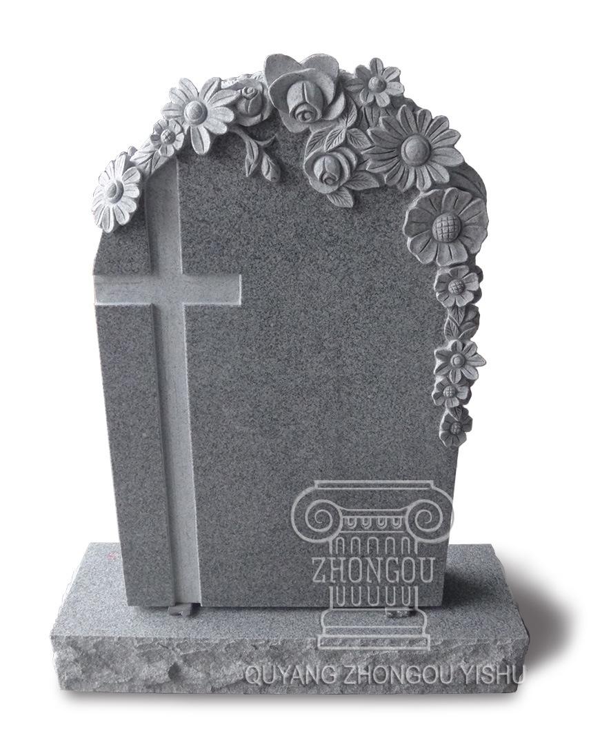 European Style Tombstone in Granite