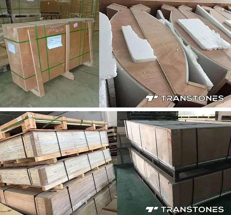 Translucent Resin Panel Polished Popular Alabaster Counter Top