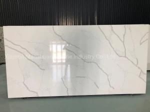 White Calacatta Quartz Stone Slab