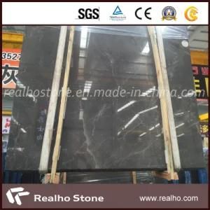 Large Polished Stone Slab Dark Color Elegent Grey Marble for Floor and Bathroom Wall Tiles