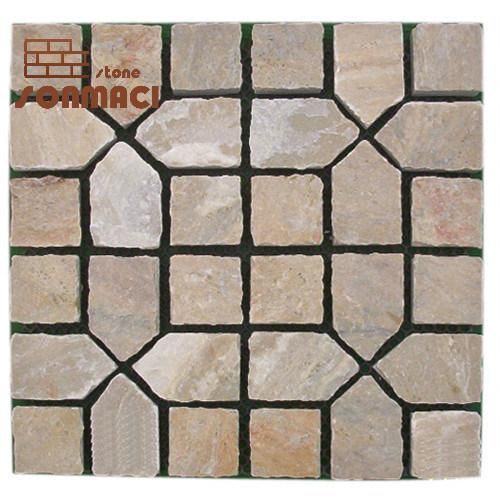 Landscape Slate Paving Flagstone Pattern on Mesh