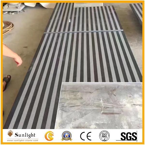 Sandblasted Antislip Stripe Natural G654 China Black Granite