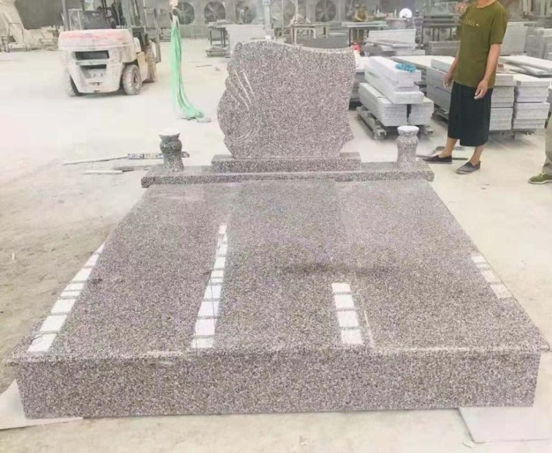 European Style G603/G603/G623 Light Grey Granite Monuments Tombstone for Cemetery