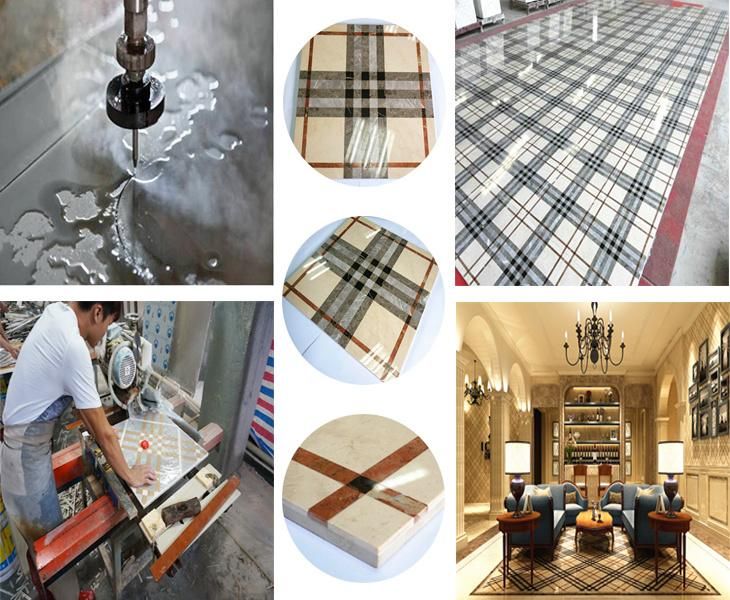 Foshan Water-Jet Panel Composite Marble Flooring Tile