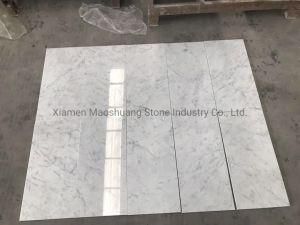 Italy Bianco Carrara Polished and Honed Marble Tiles 610X610mm 610X305mm