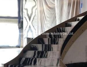 Natural Building Material Panda White Marble Bookmatch for Luxury Special Designs