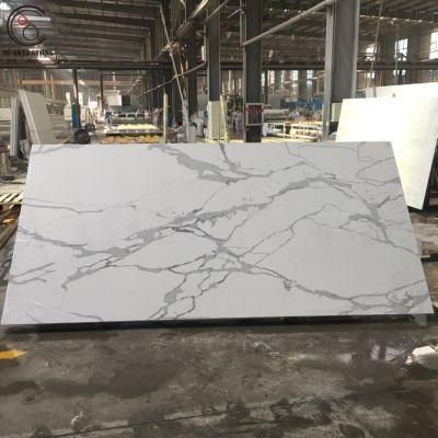High Quality Calacatta Quartz Stone Popular Countertop Slabs