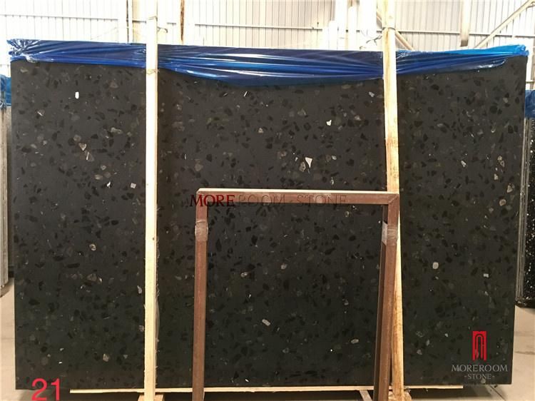 Natural Porcelain Sintered Stone Terrazzo Pattern Countertops, Big Slab, Background Wall