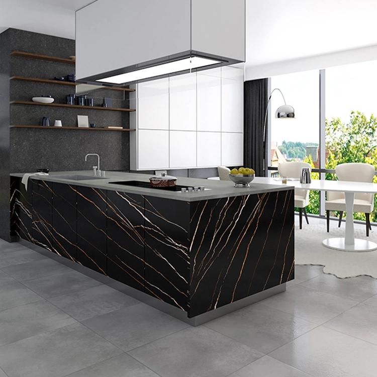 Hot Sale Sintered Slate Soft Glazed Surface Stone Slab Countertop