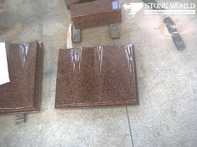 Granite Stone Monument / Tombstone with Custom Design - Tt22