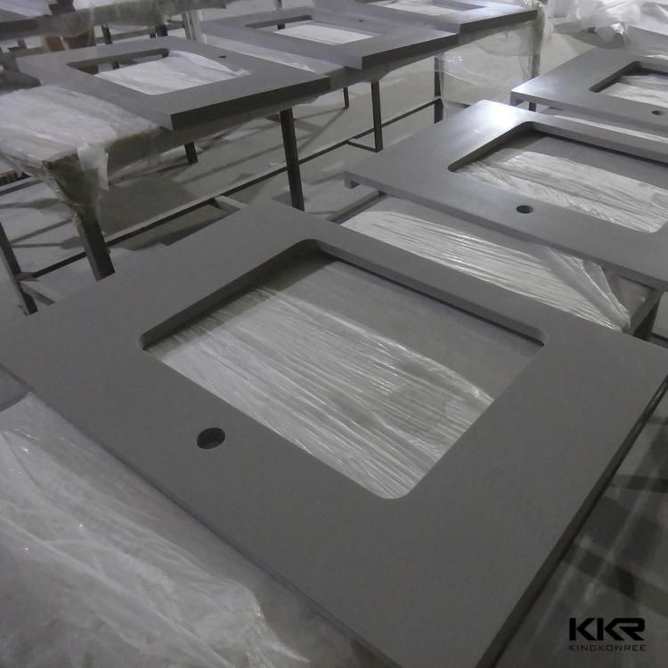 Custom Solid Surface Marble Countertop Acrylic Stone Vanity Top