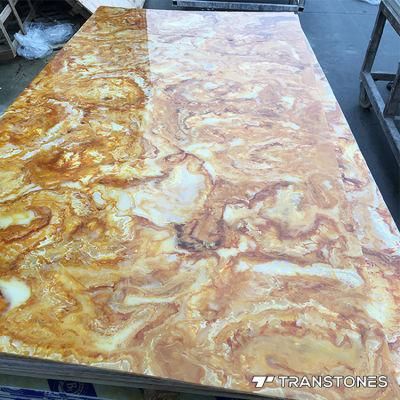 Interior Decorated Onyx Stone Translucent Polished Alabaster Wall Panel