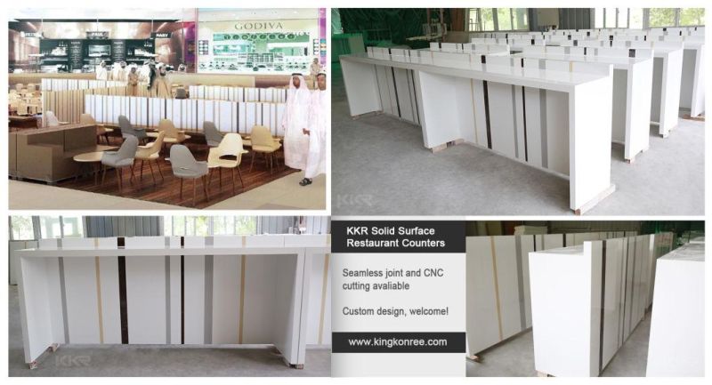 Custom Artificial Solid Surface Stone Marble Pattern Polish Kitchen Vanity Tops Counter Tops