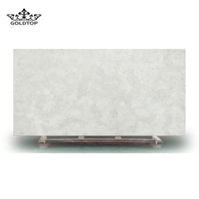 Cement White Bathroom Vanity Wall Panels Kitchen Cabinet Countertops Island Worktop Table Tops Artificial Stone Slab Quartz Tiles