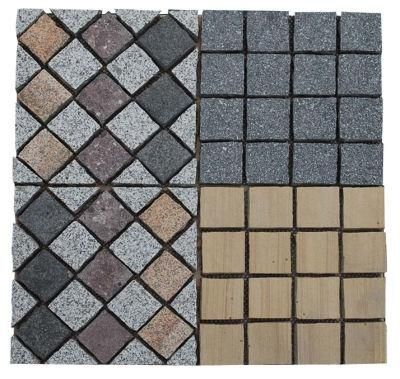 Natural Stone Granite Paving Stone on Mesh for Outdoor Street/Garden/Landcapin G603/G654/G684/G617