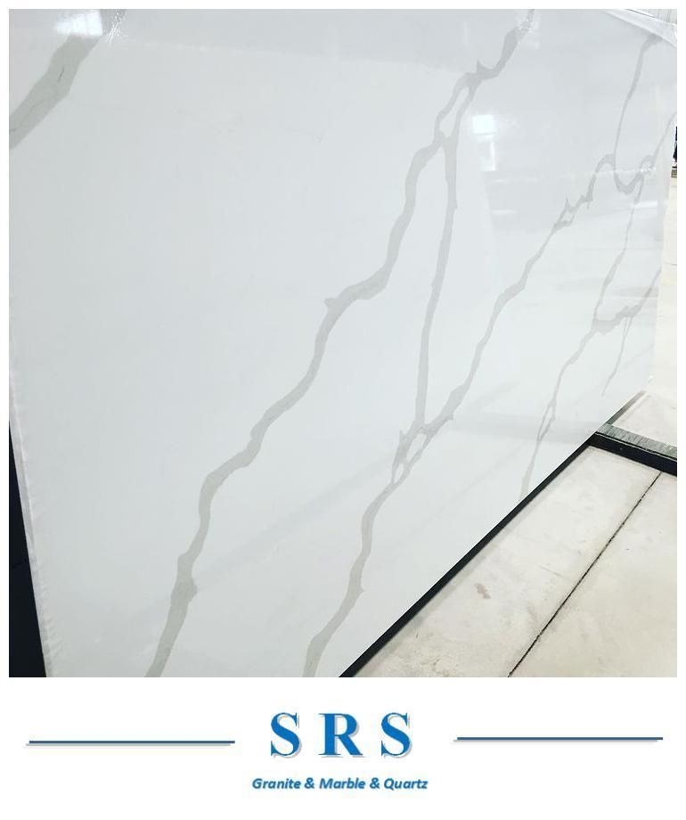 Calacatta White Quartz for Countertop/Vanity Top Price