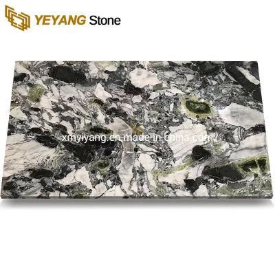 Natural White Beauty Green/White/Black/Grey Marble Slabs New Arrival