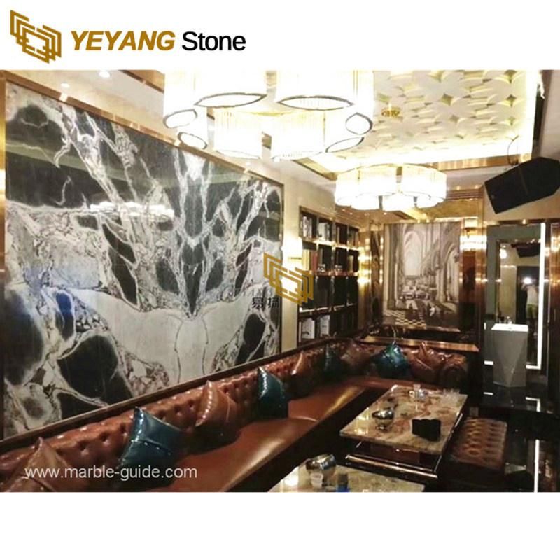 Titanic Storm Marble White/Grey/Blue/Brown/Black Marble for Flooring/Wall/Background/Vanity/Countertop