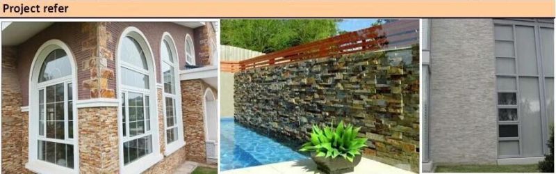 Stacked Stone Yellow Wood Slate Wall Ledge Stone Panel