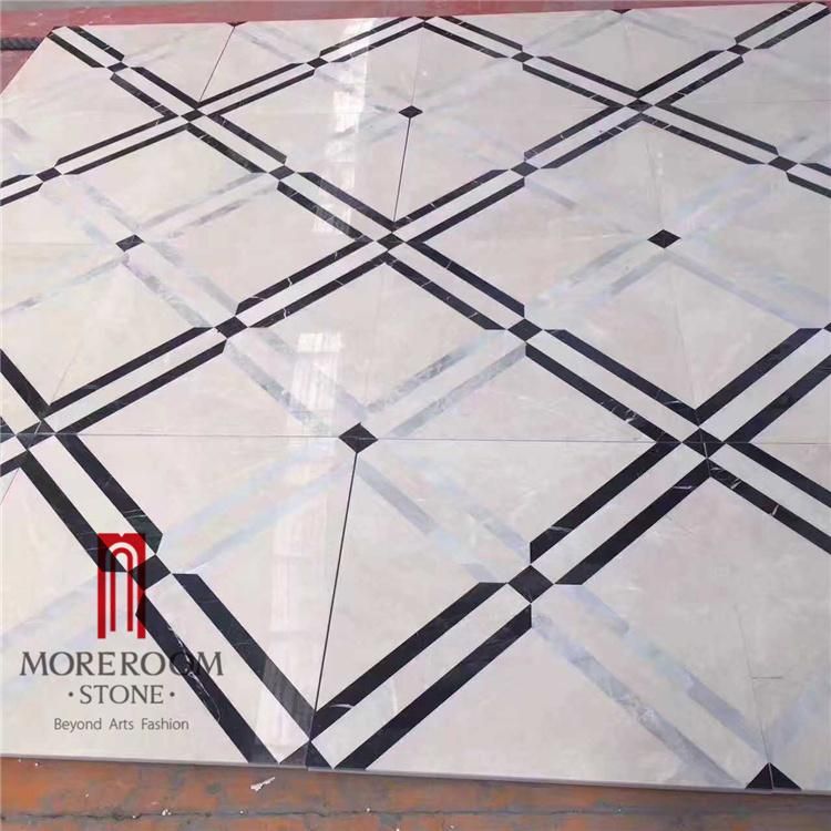 Custom Design Light Marble Tile Stone Floor OEM Flooring Fashion