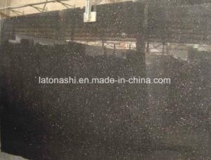 Polished/Honed Black Galaxy Granite Countertops for Kitchen/Bathroom