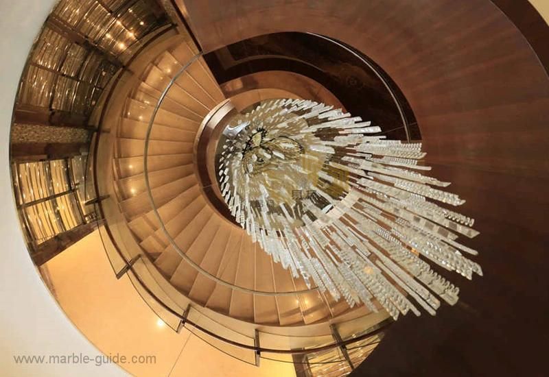 Natural Beige Polished Marble Tiles for Staircase/Flooring/Hotel Projects/Villa Projects