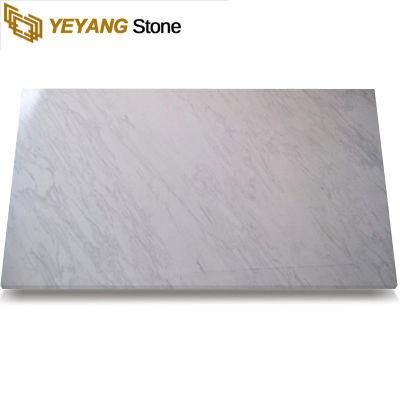 Natural White Background and Stong Diagonal Veins Volakas Marble Tile/Floor