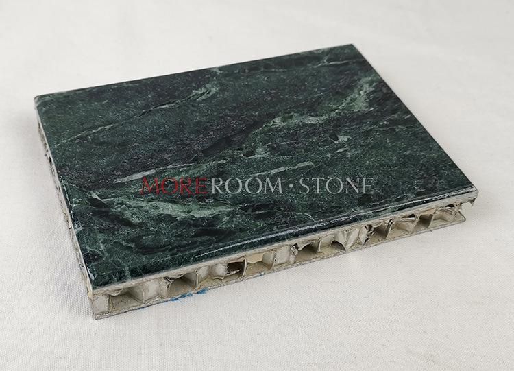 Dark Green Serpentine Marble Laminated Aluminum Honeycomb Tile
