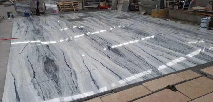 Toterm Grey Marlbe China Blue Slabs Cut to Size Interior Tiles