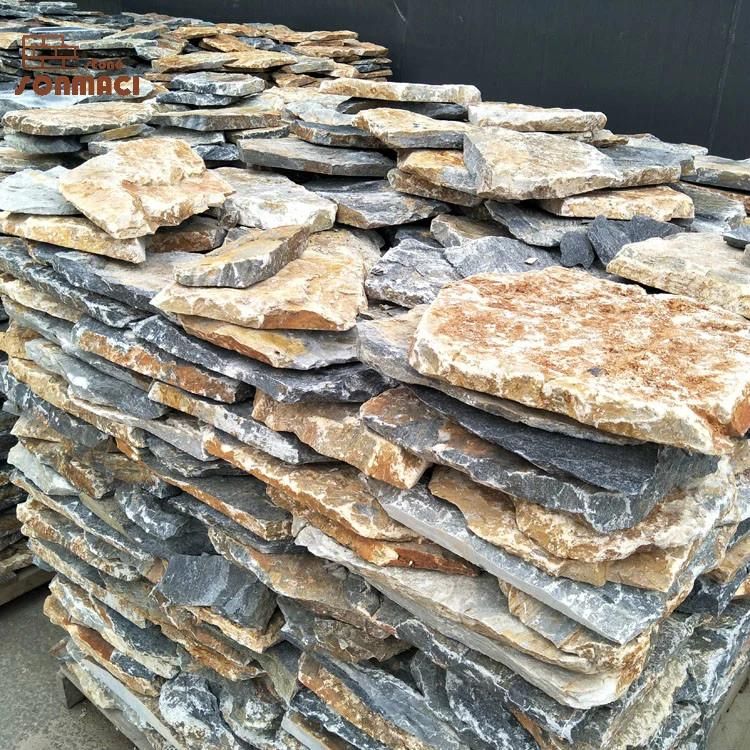Natural Black Limestone Flexible Stone Veneer Design
