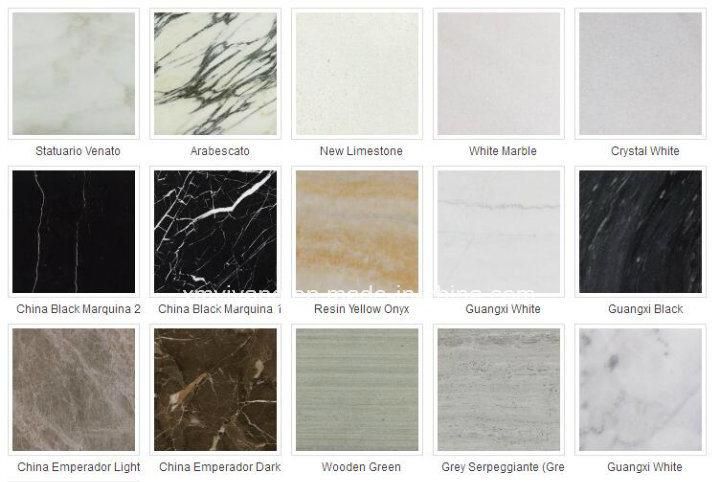Marble Tile Slab/Floor Countertop/Countertops for Kitchen/Bathroom Vanity in Blue/Grey/White/Snow/Wood