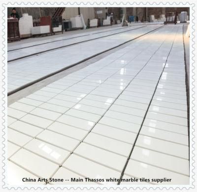 Bianco Thassos/ Crystal Pure White Nature Marble for Wall and Floor Tile Projects