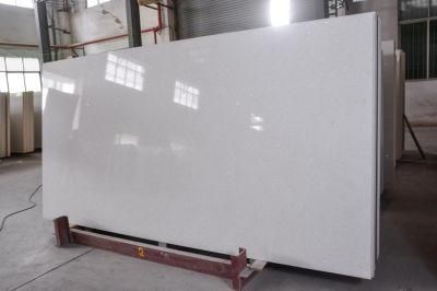 Crystallized Glass White Panel Stone Slab Engineered Artificial Stone for Kitchen Top