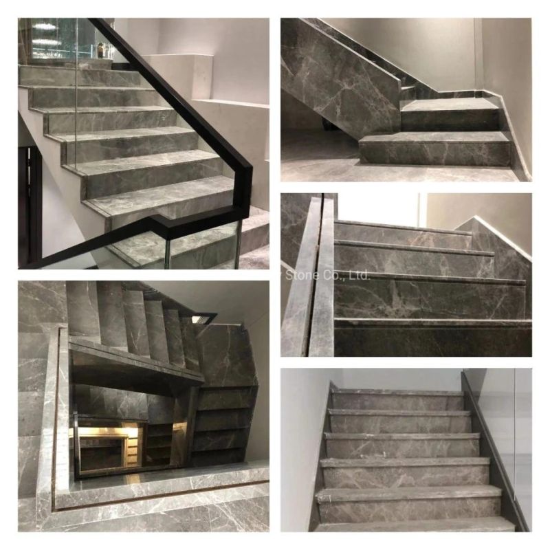 Factory Price Natural Emma Grey Marble Flooring and Wall Tiles for Hotel