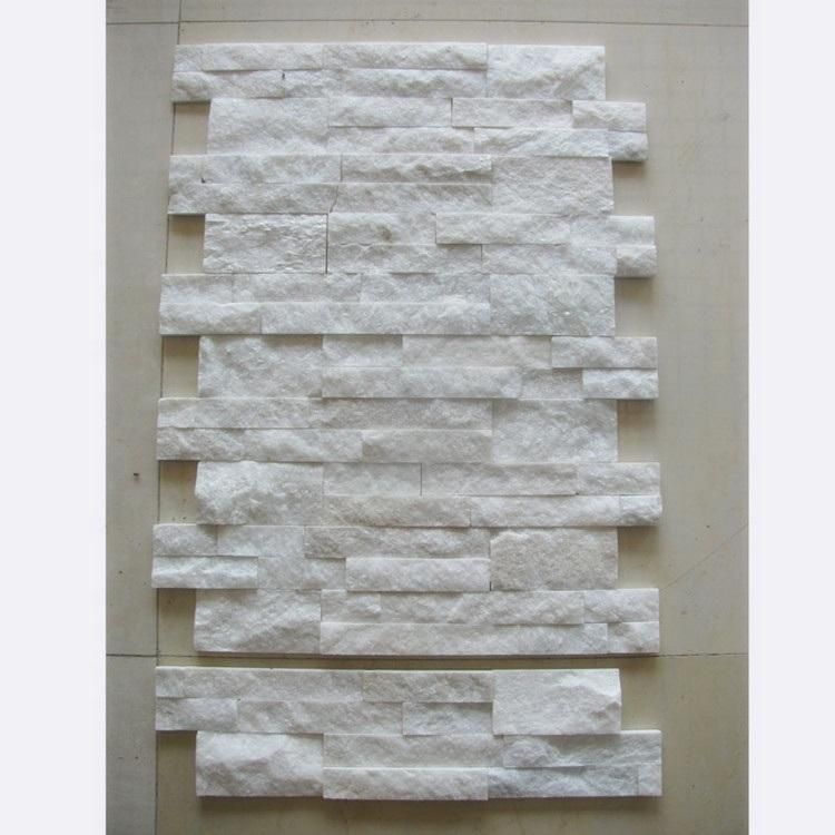 Hot Sell Slate Ledge Stackle White Quartz Culture Stone Veneer