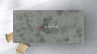 Commercial Kitchen Countertop Table Wall Decor Grey Concrete Artificial Quartz Stone
