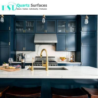 Customized Calacatta Quartz Stone Reception Counter