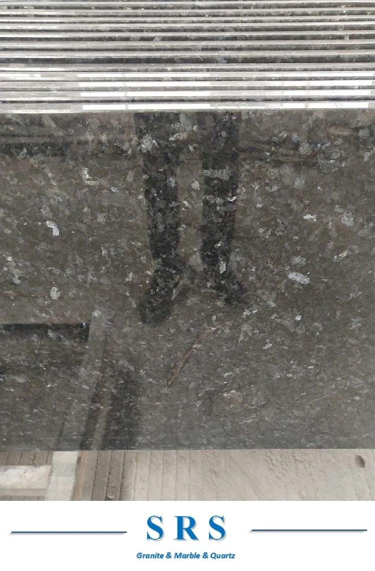 Solid Surface Natural Stone Granite Blue Pearl Granite Countertop with Sraight Nose, Bullnose, Ease Edge