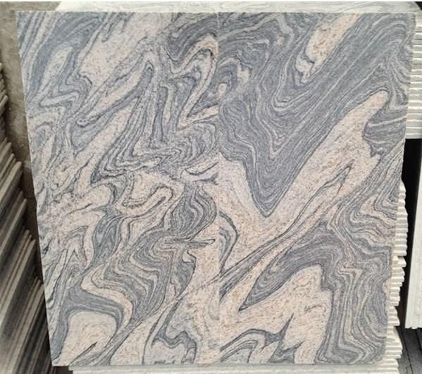 China Juparana Multicolor Granite Sand Wave Tiles Natural Stone Granite Slab