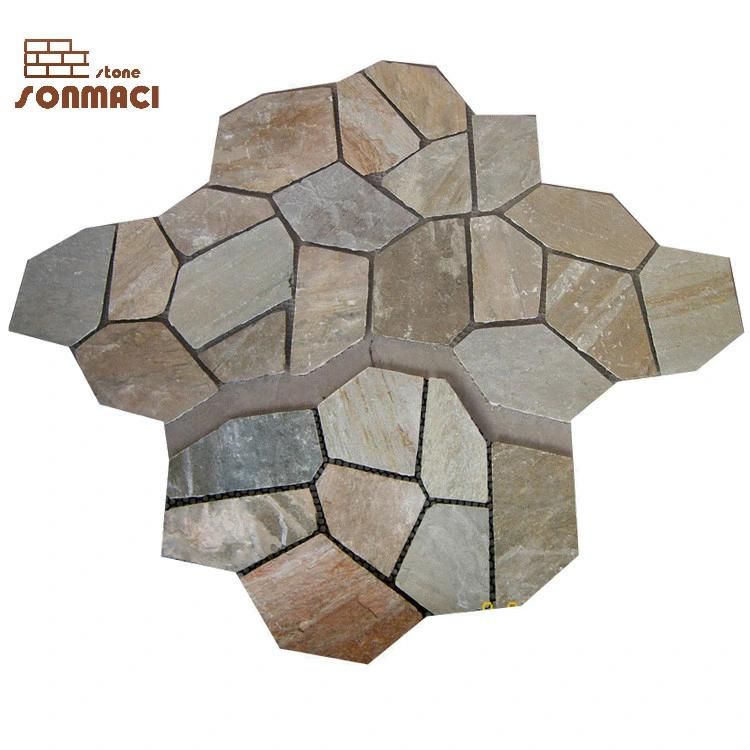 Natural Slate Garden Flagstone Flooring Tile