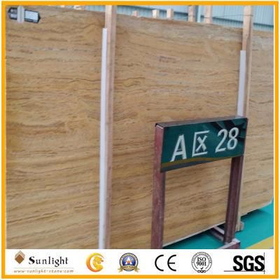 Filled Polished Surface Golden/Cream Travertino/Travertine for Pavers, Slabs Floor Tiles