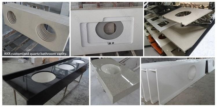Remodeling Design Quartz Prefab Island Man-Made Stone Kitchen Countertops