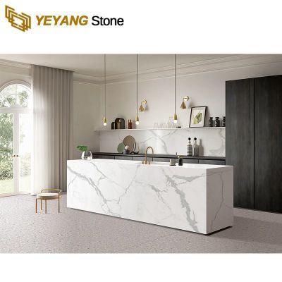 White Sintered Artificial Quartz Stone Tile/Slab for Kitchen Vanity/Countertop/Wall/Flooring