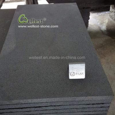 China Dark Black Basalt Stone Tile, Basalt Paving Slabs, Bluestone Tile